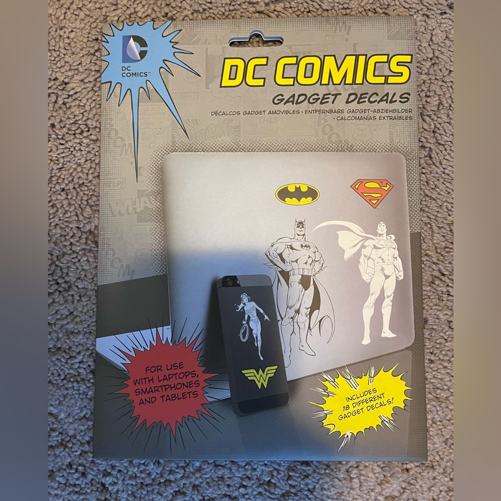 DC Comics Gadet Decals for computer, phone or tablets